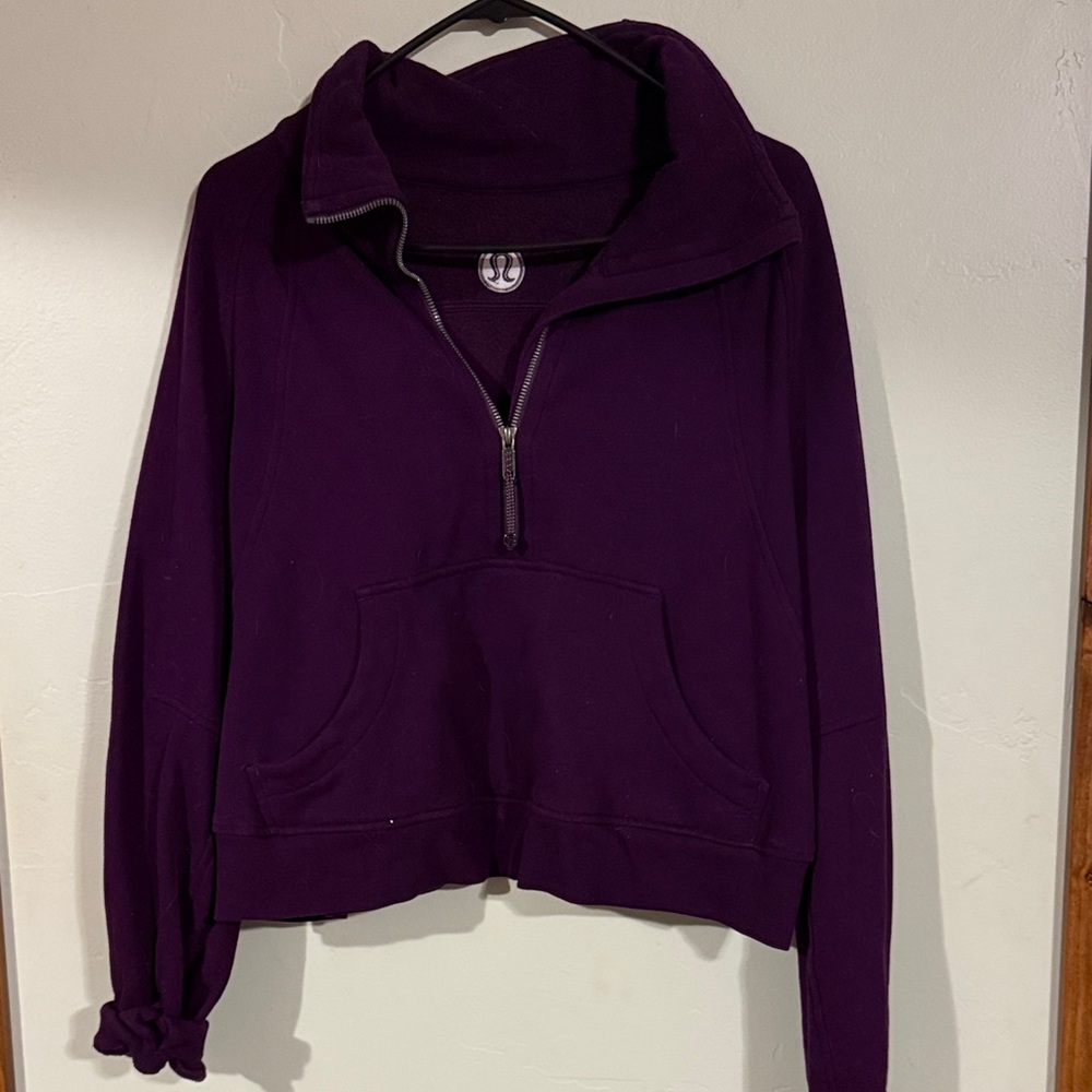 Women's Purple Half-Zip Top